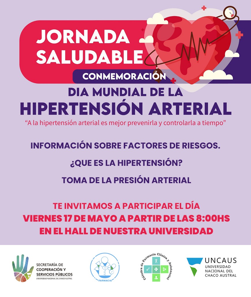 UNCAUS invita a Jornada de Hipertensión Arterial y Parto Respetado