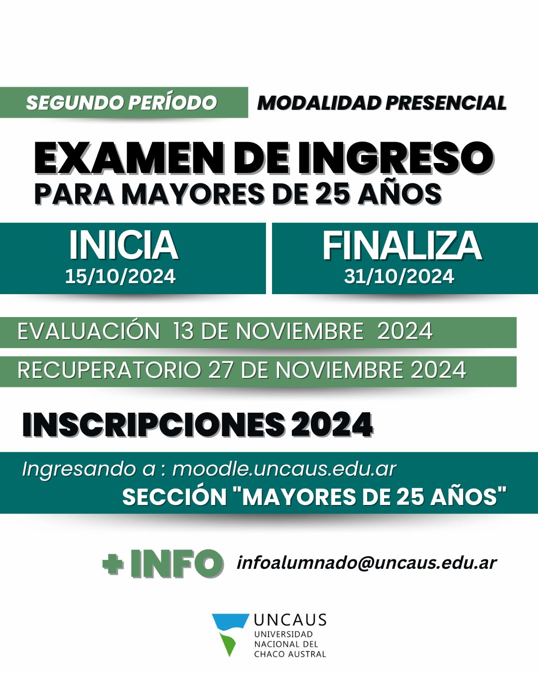 Mayores de 25 años sin título de nivel secundario: luego de aprobar exámenes podrán cursar carreras en UNCAUS