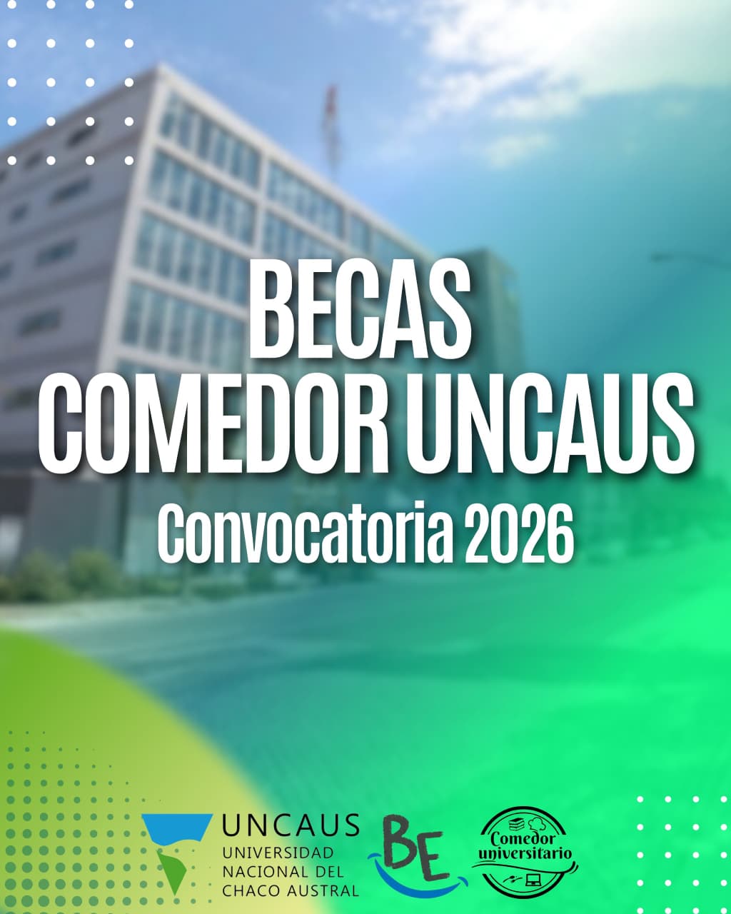 UNCAUS anuncia la apertura de inscripciones para becas de su comedor universitario
