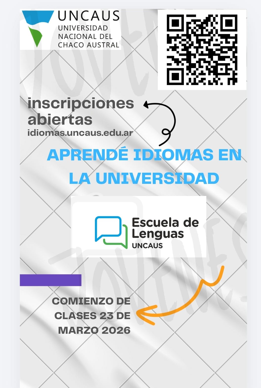 Aprende idiomas en la UNCAUS: ya están abiertas las inscripciones para los cursos 2026